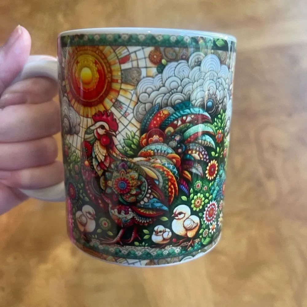 Original Art Livorno Chicken Coffee Mug!